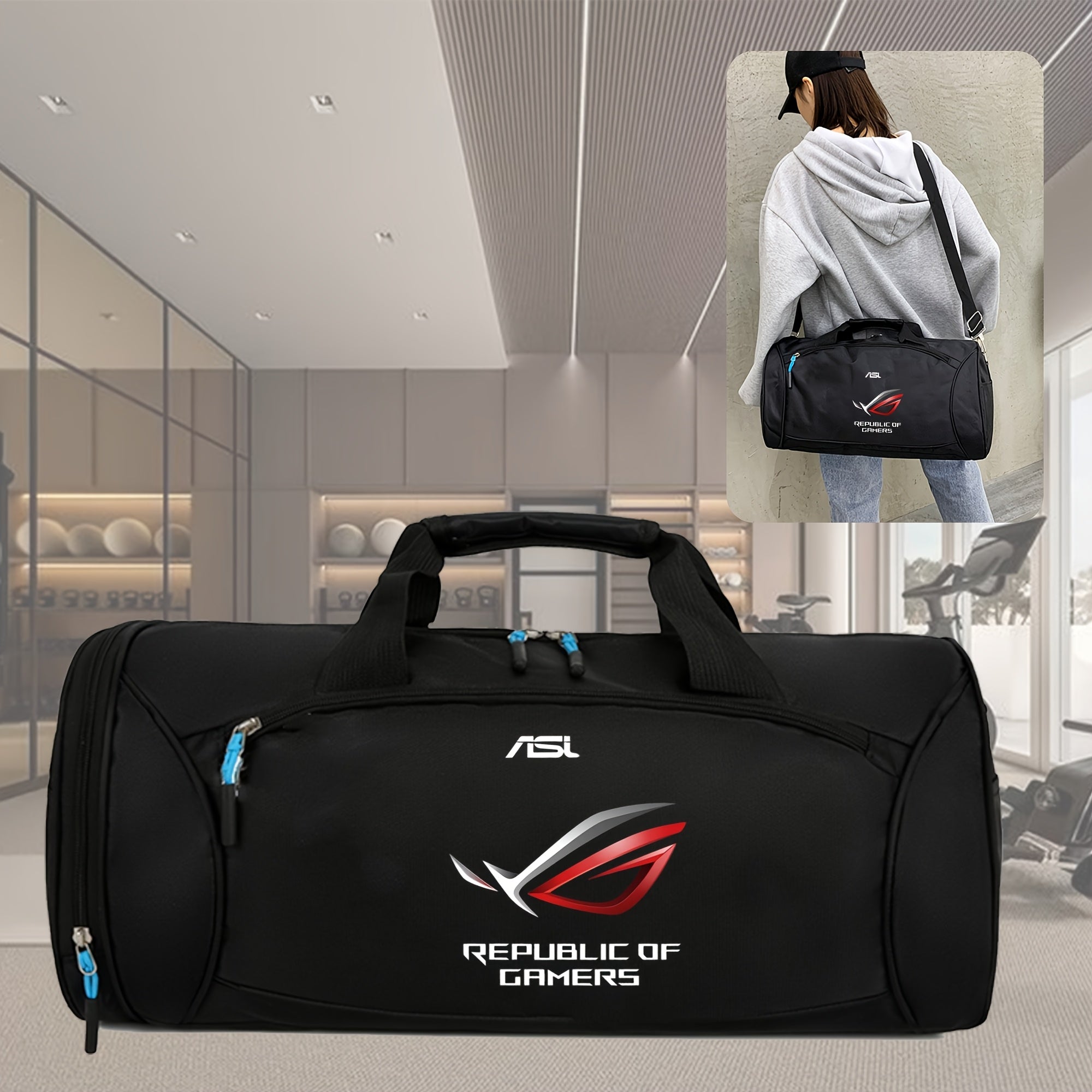 🎒 Bolsa de Viagem ROG Player’s Domain – Estilo, Resistência e Espírito Gamer em Movimento! 💪🎮
