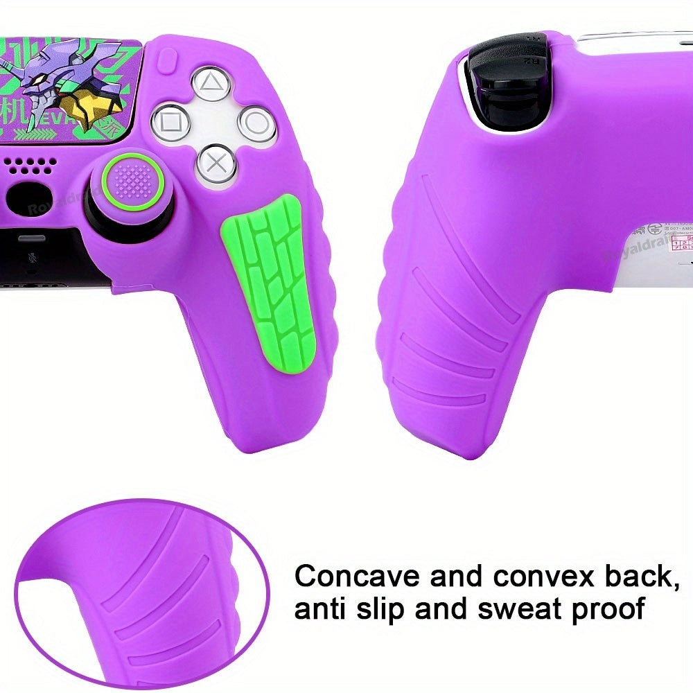 🎮 Capa Protetora de Silicone + Tampas de Analógico para Controle PS5 – Edição 30º Aniversário