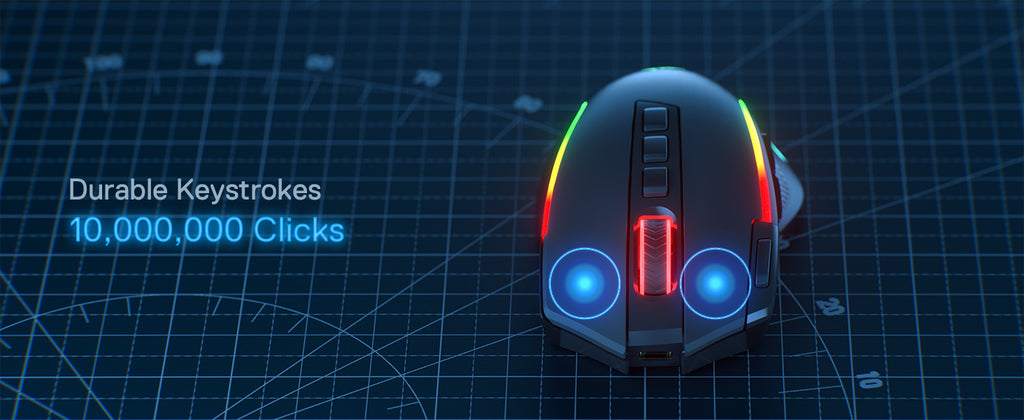 🎮 Redragon M612 PRO – Mouse Gamer RGB Wireless/Wired (11 Botões Programáveis, 8200 DPI)