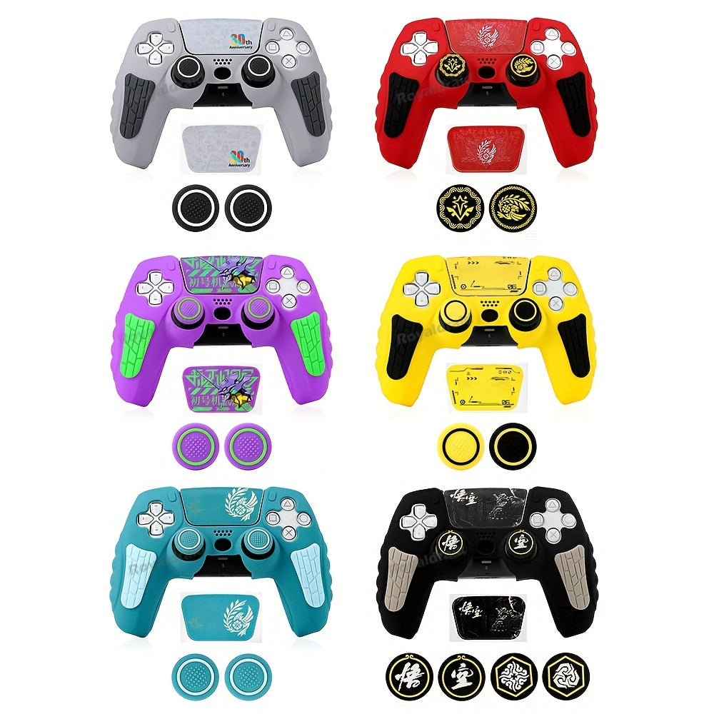 🎮 Protective Silicone Case + Analog Stick Covers for PS5 Controller – 30th Anniversary Edition