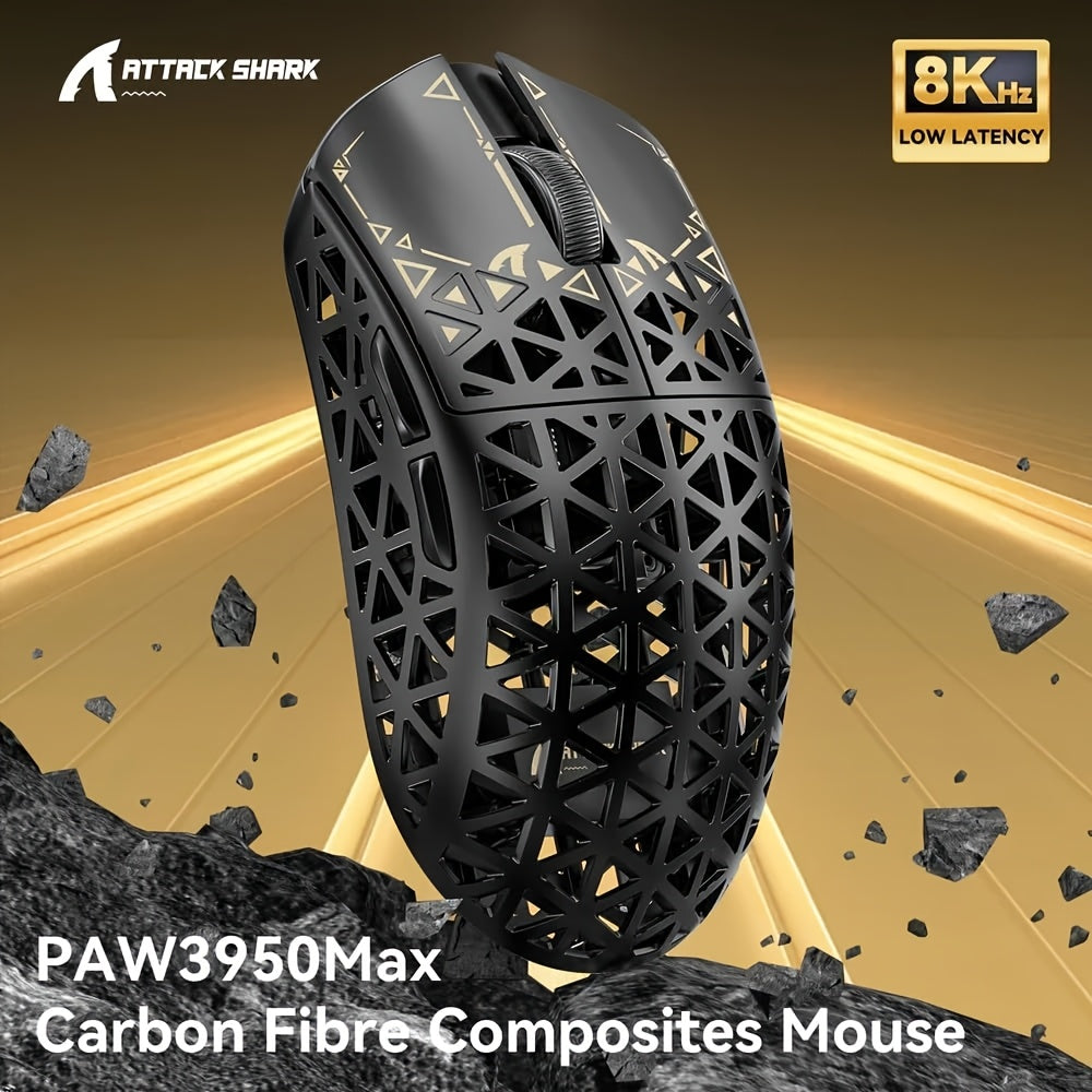 🦈💥 ATTACK SHARK R5 Ultra – O Tubarão dos Mouses Gamer 8K!