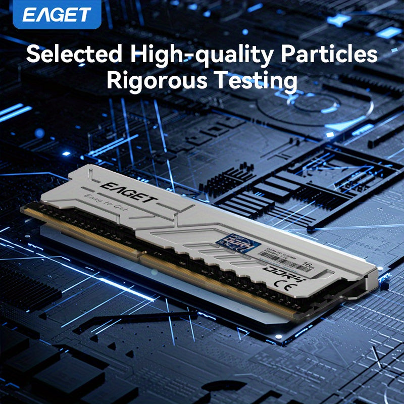 🔥 EAGET DDR4 16GB 3200MHz Gaming RAM – Desempenho, Estabilidade e Estilo em Cada Jogada! 💻⚡