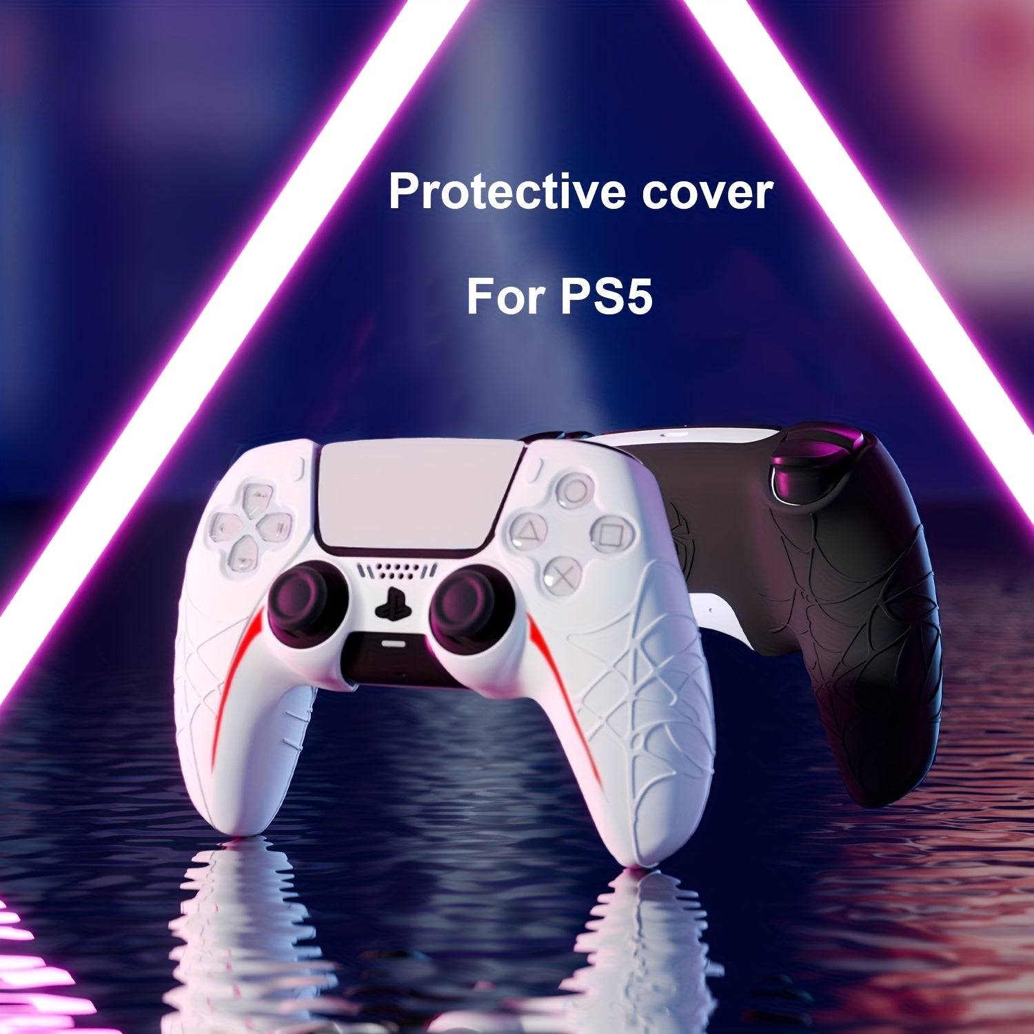🎮 Capa de Silicone Bege para Controle PS5 + Thumb Grips & Adesivo Touchpad – Estilo e Proteção em Um Só Produto!