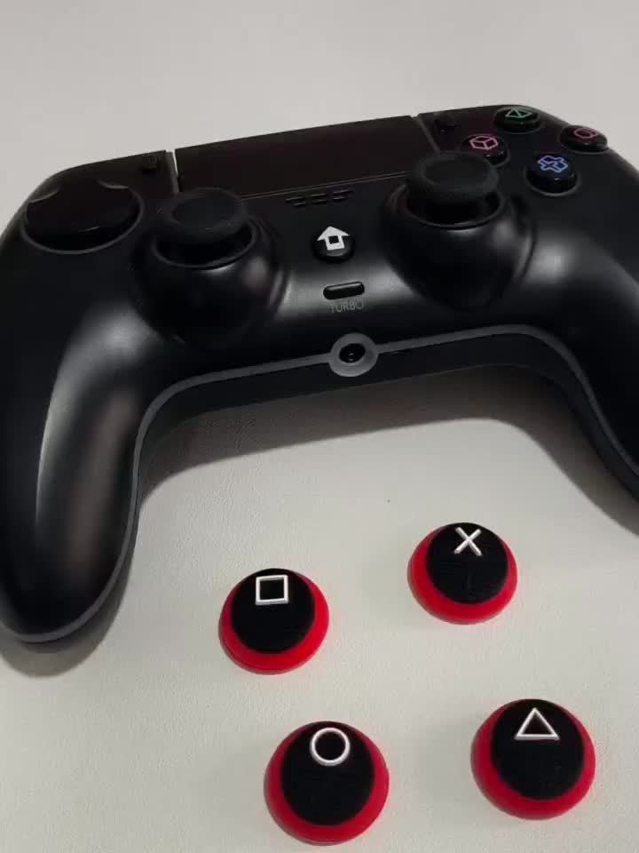🎮 Kit 4x Capas de Borracha para Joystick – Compatíveis com PS4, PS5, Xbox Series e Switch Pro! 🕹️✨