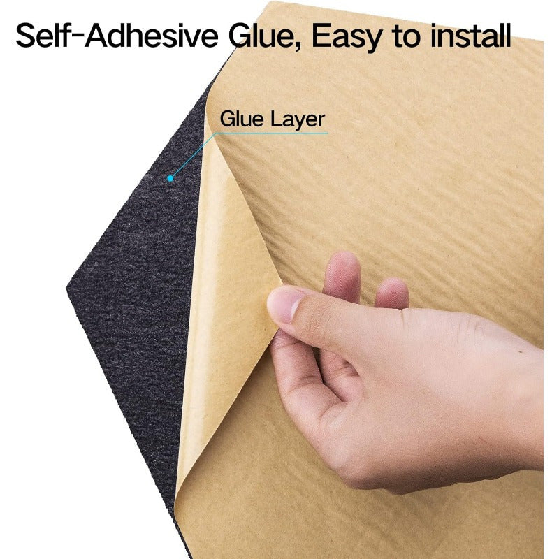 High-Density Self-Adhesive Acoustic Panels (12 pieces)