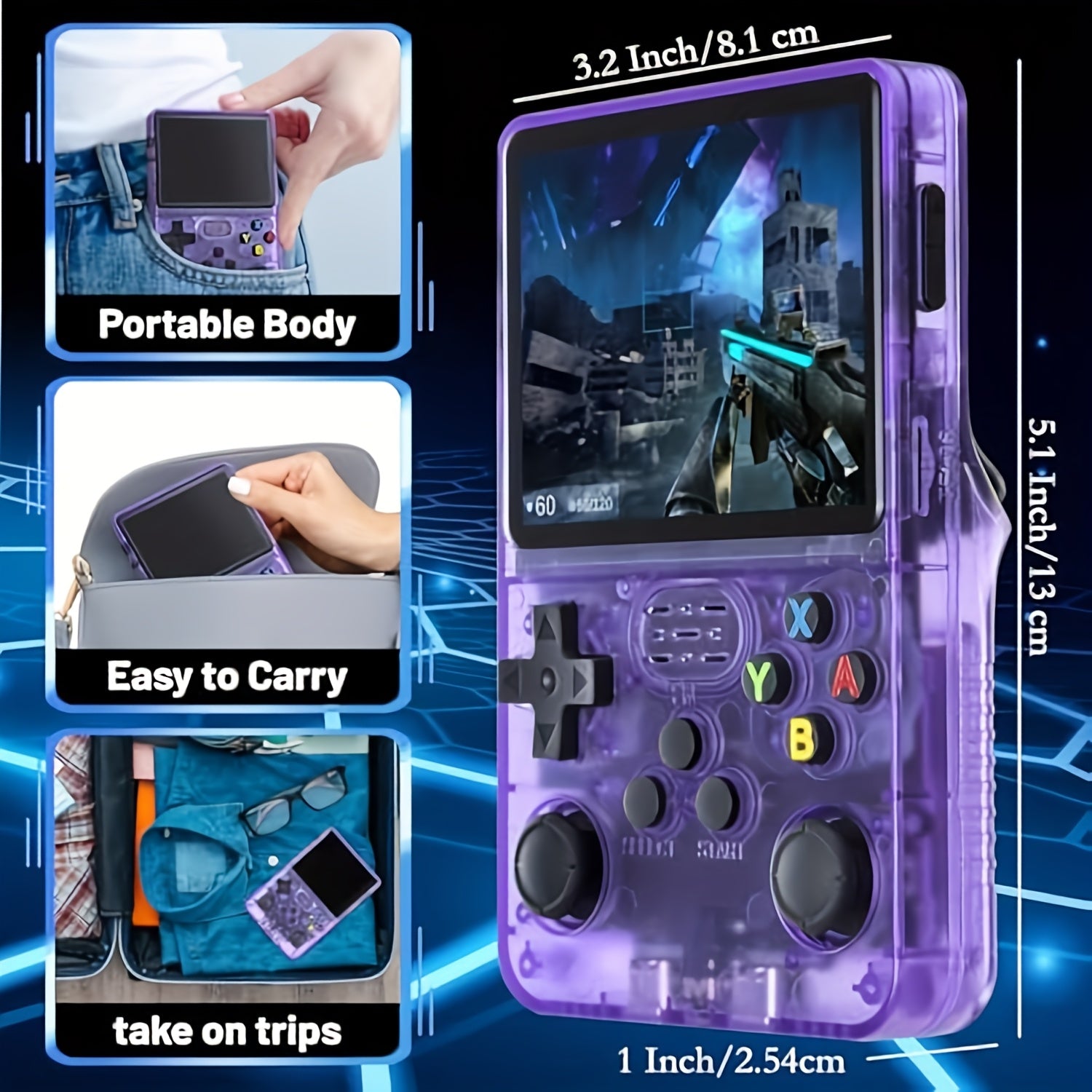 🎮 SINGLAND Handheld Game Console – Diversão Portátil em Qualquer Lugar! ⚡👾
