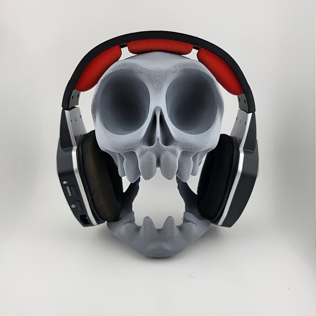 Suporte Caveira Gaming para Headset e Comandos PS5/PS4