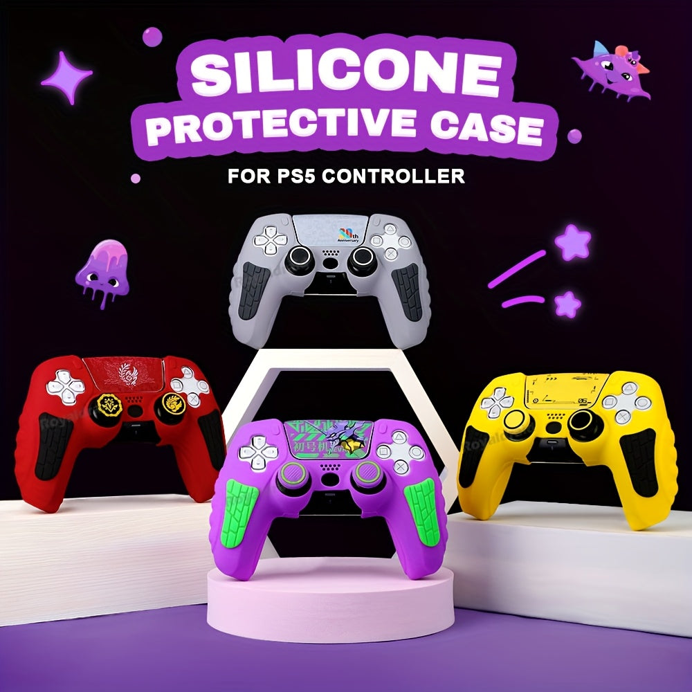 🎮 Protective Silicone Case + Analog Stick Covers for PS5 Controller – 30th Anniversary Edition