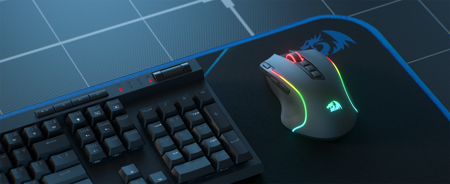 🎮 Redragon M612 PRO – Mouse Gamer RGB Wireless/Wired (11 Botões Programáveis, 8200 DPI)