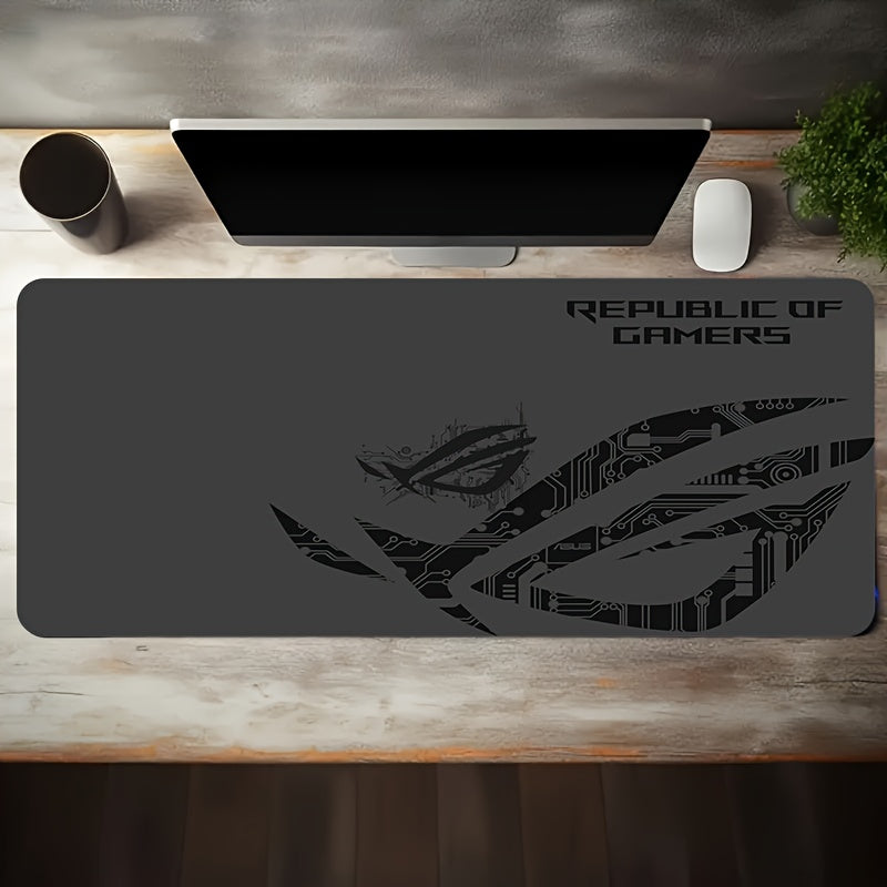 🖱️ Mouse Pad Gamer Grande com Design de Placa de Circuito – Base Antiderrapante e Superfície Lavável! ⚡