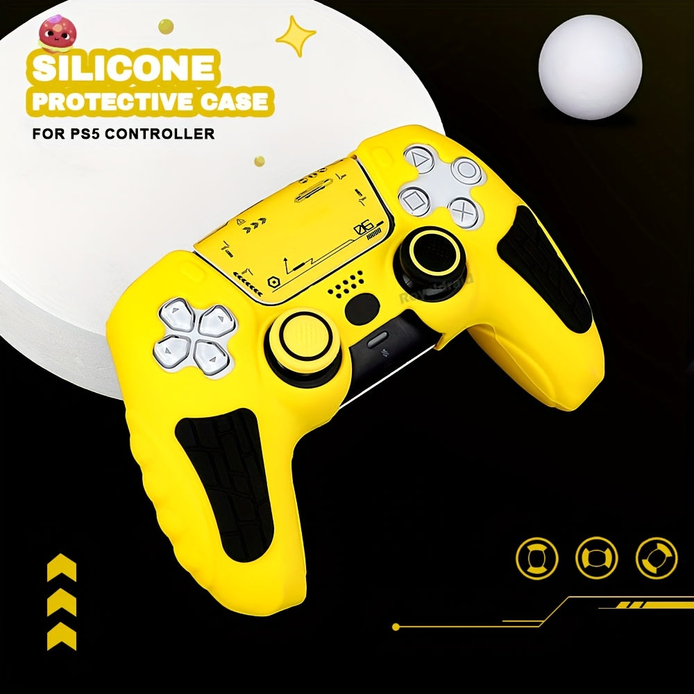 🎮 Capa Protetora de Silicone + Tampas de Analógico para Controle PS5 – Edição 30º Aniversário