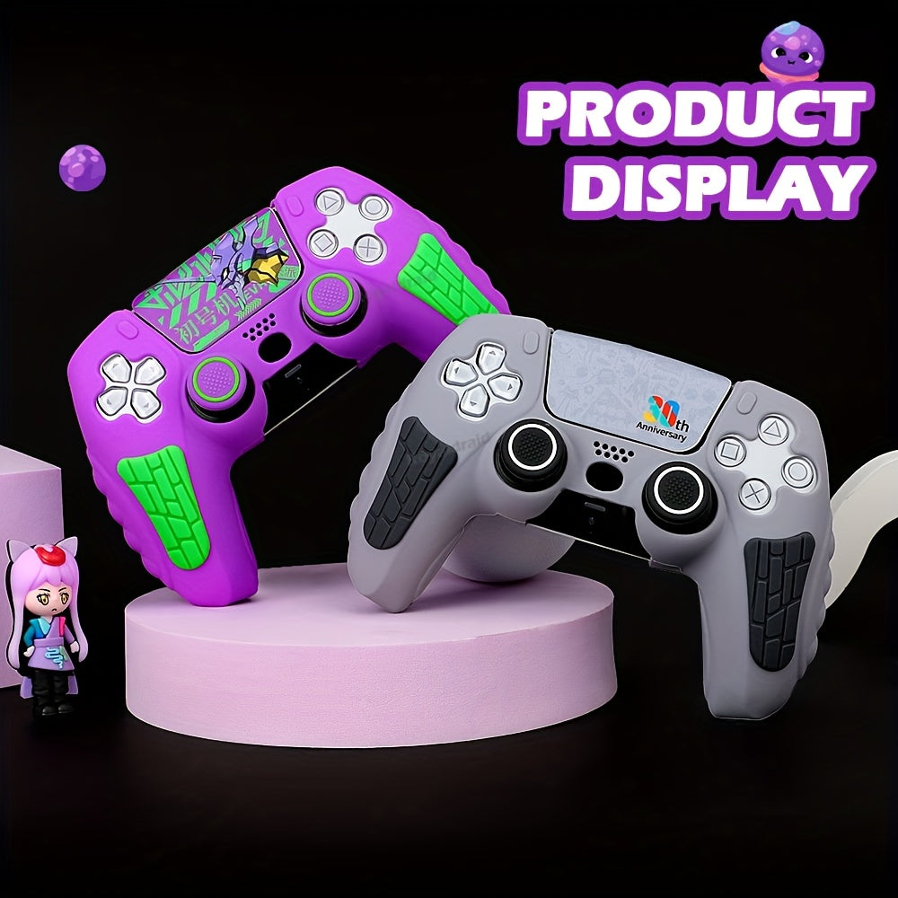 🎮 Protective Silicone Case + Analog Stick Covers for PS5 Controller – 30th Anniversary Edition