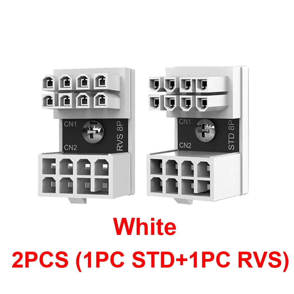 APWIKOGER ATX 8 Pin Female to Male 180 Degree Angled Connector Adapte 