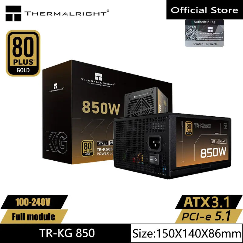 Fonte Thermalright TR-KG850 80 PLUS Gold | Modular ATX 3.1 PCI-E 5.1