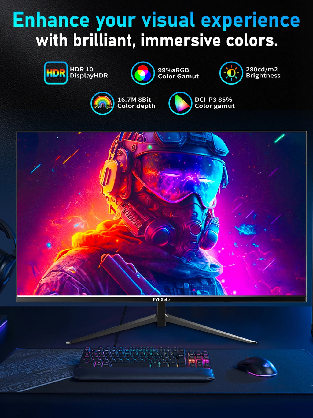 FYHXele FY24FHR – Monitor Gamer 24 