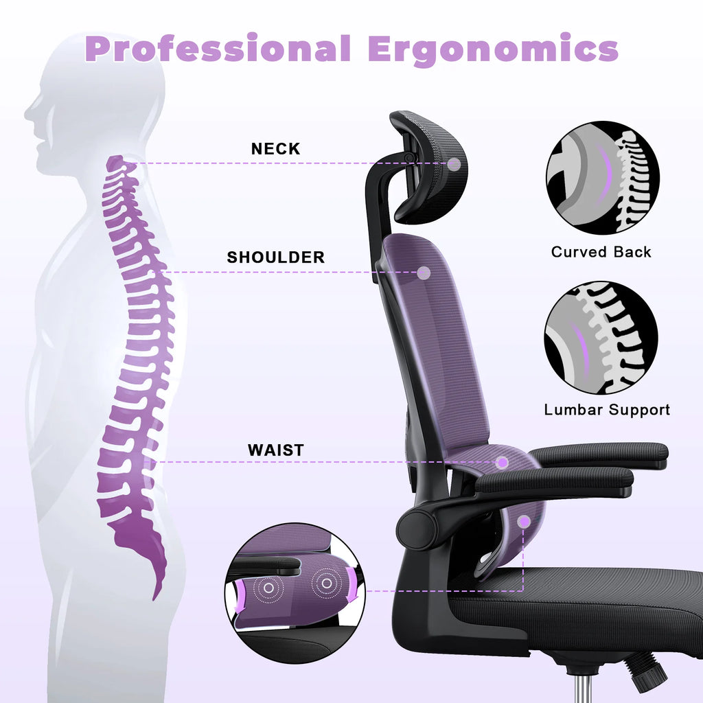 🪑 Cadeira Ergonômica de Escritório Premium – Conforto Inteligente para Longas Jornadas