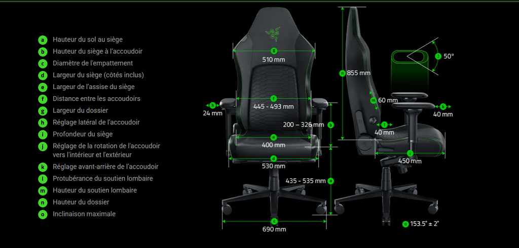 🕹️ Cadeira Gamer Razer Style – Ergonomia e Conforto para Longas Sessões!