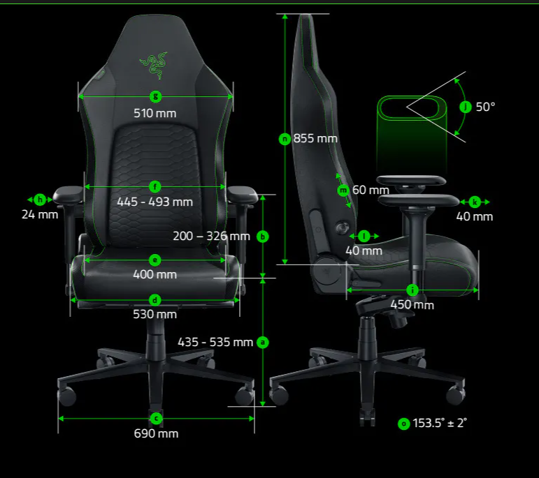 🕹️ Cadeira Gamer Razer Style – Ergonomia e Conforto para Longas Sessões!