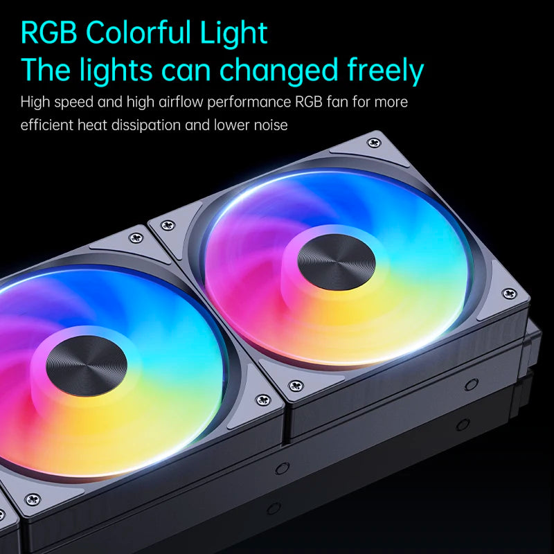 ❄️ SNOWMAN KS360-ARGB – Refrigeração Líquida 360mm com Iluminação ARGB e Triplo Desempenho Silencioso