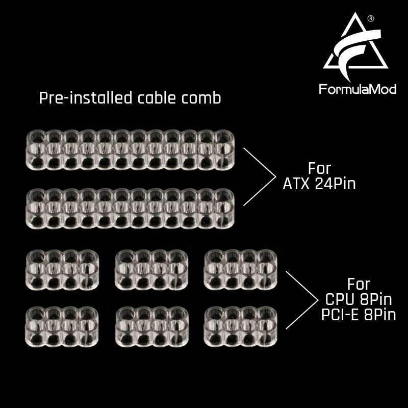 Kit de Cabos Extension FormulaMod NCK2 – Sleeved Premium 300mm (ATX / CPU / GPU)