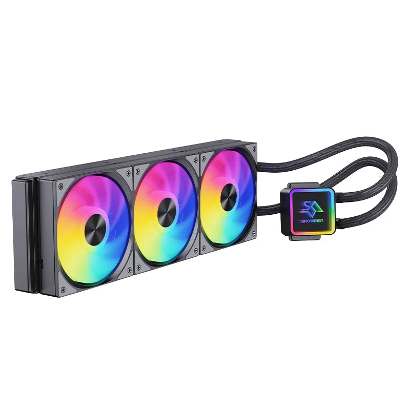 ❄️ SNOWMAN KS360-ARGB – Refrigeração Líquida 360mm com Iluminação ARGB e Triplo Desempenho Silencioso