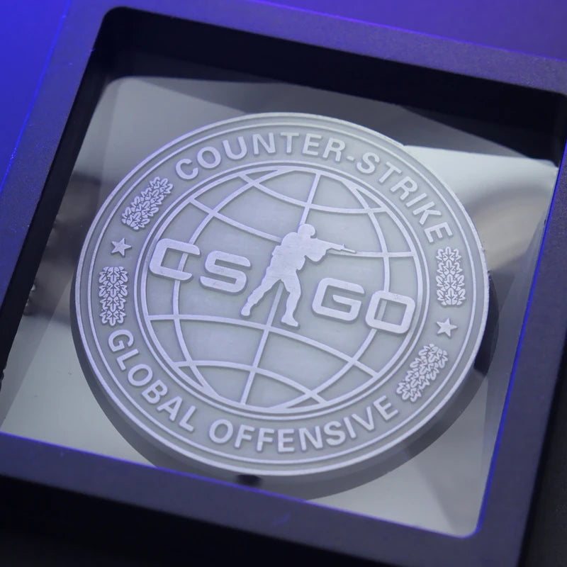 Moeda Comemorativa CS:GO Five Year Veteran Coin | Medalha Colecionável Counter-Strike 5 Anos | Metal Premium Cobre Zincado | Edição Limitada Oficial | Presente Gaming