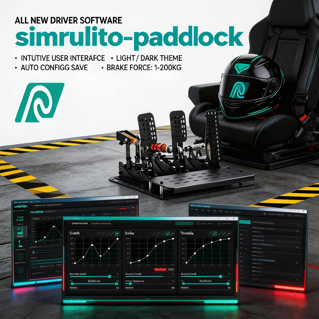 Pedais SimRuito RT-2 – Precisão Extrema e Controle Total