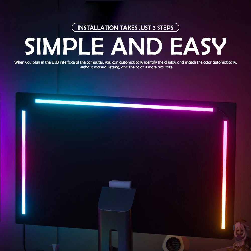 Fita LED RGB para Monitor — Iluminação Inteligente para o Teu Setup