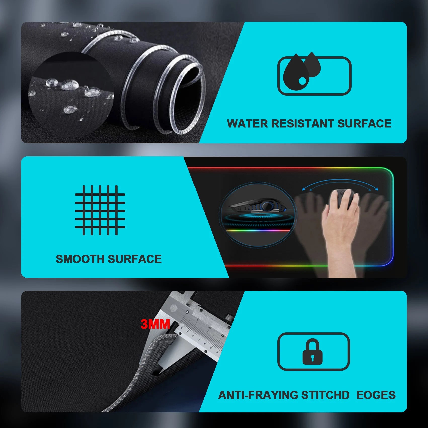 RGB Wireless Charging Gaming Mouse Pad – Performance + Estilo na tua Setup