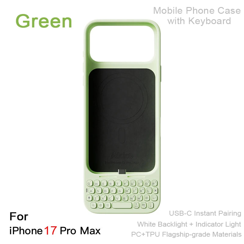 🚀 Capa Magnética com Teclado Integrado para iPhone 16 Pro Max e 17 Pro Max