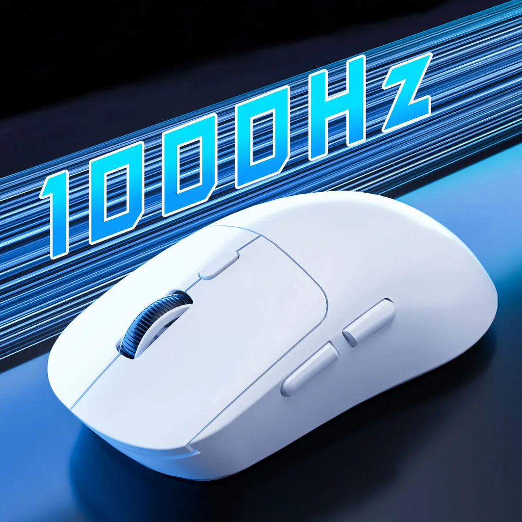 Mouse Gamer Wireless Recarregável YTYIN 6400 DPI | Bluetooth + 2.4G | Silencioso | Alta Precisão para PC, iPad, Notebook