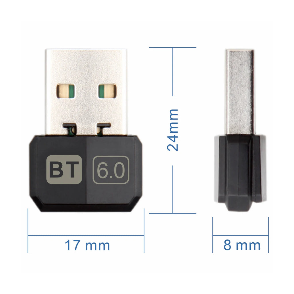 BLUETOOTH 6.0 USB – CONEXÃO SEM FIO RÁPIDA E ESTÁVEL PARA SEU PC!