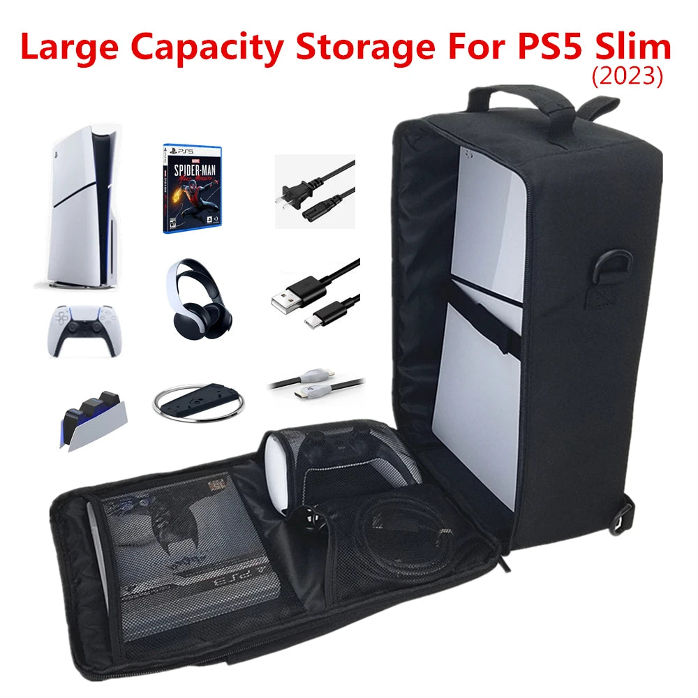 🎮 Bolsa de Transporte PS5 Slim BUBM | Case Protetora Portátil para Console e Acessórios