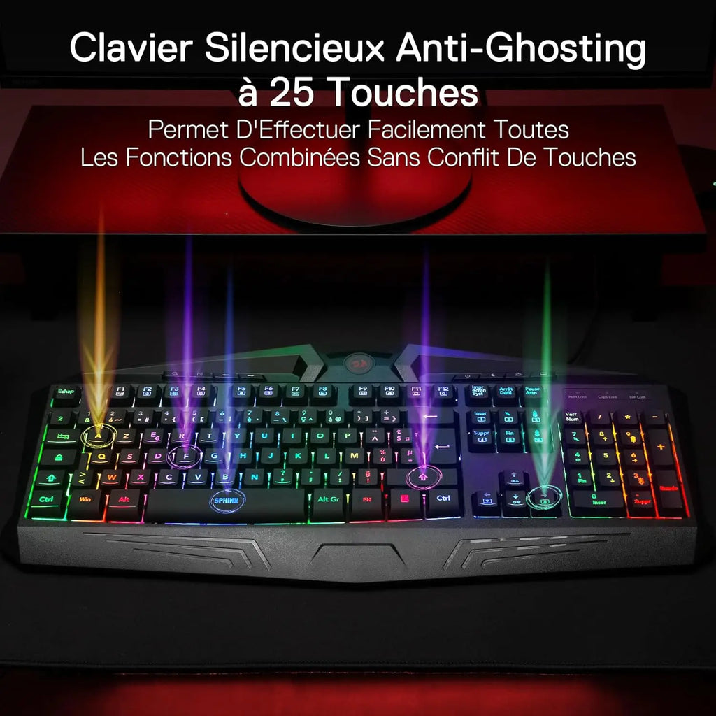 Redragon K503 AZERTY – Teclado Gamer RGB com Conforto e Precisão