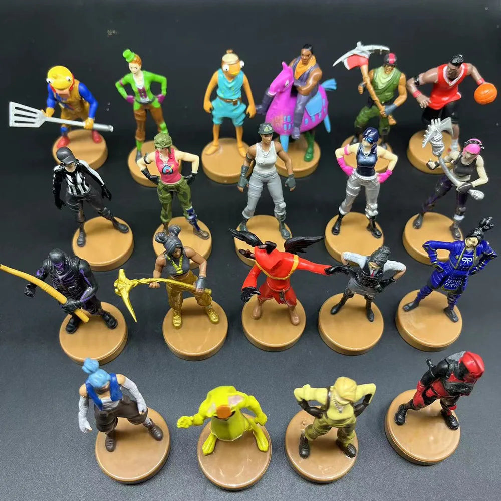 🔫🎮 Kit 10x Mini Figuras Fortnite – Soldados Raros com Armas | Edição Limitada!