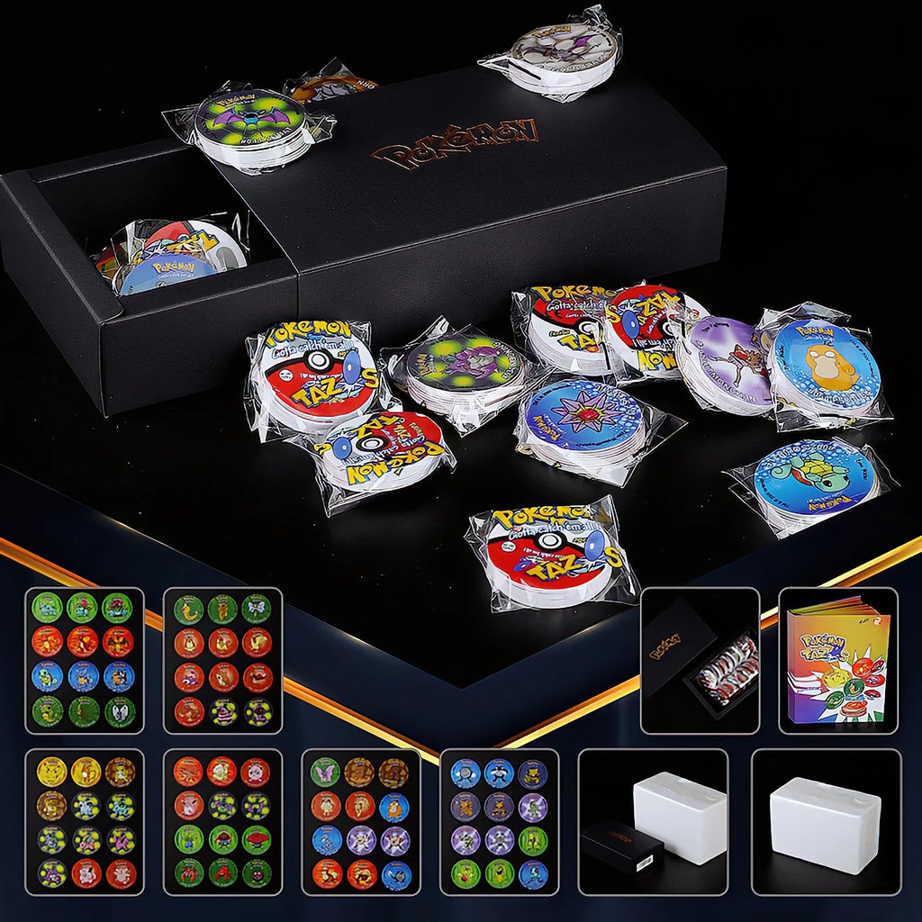 🔥✨ Pokemon Tazos – Coleção Completa 1ª, 2ª e 3ª Geração