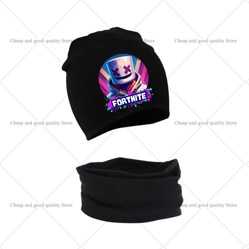 FORTNITED – Conforto e Proteção Para os Pequenos em Dias Frios Conjunto de Gorro e Cachecol em Algodão | 0 a 3 anosXmas