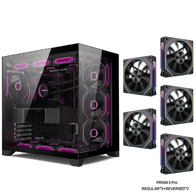 Power Train Dreamland PRO – Gabinete Gamer ATX com Vidro Duplo e Refrigeração Líquida