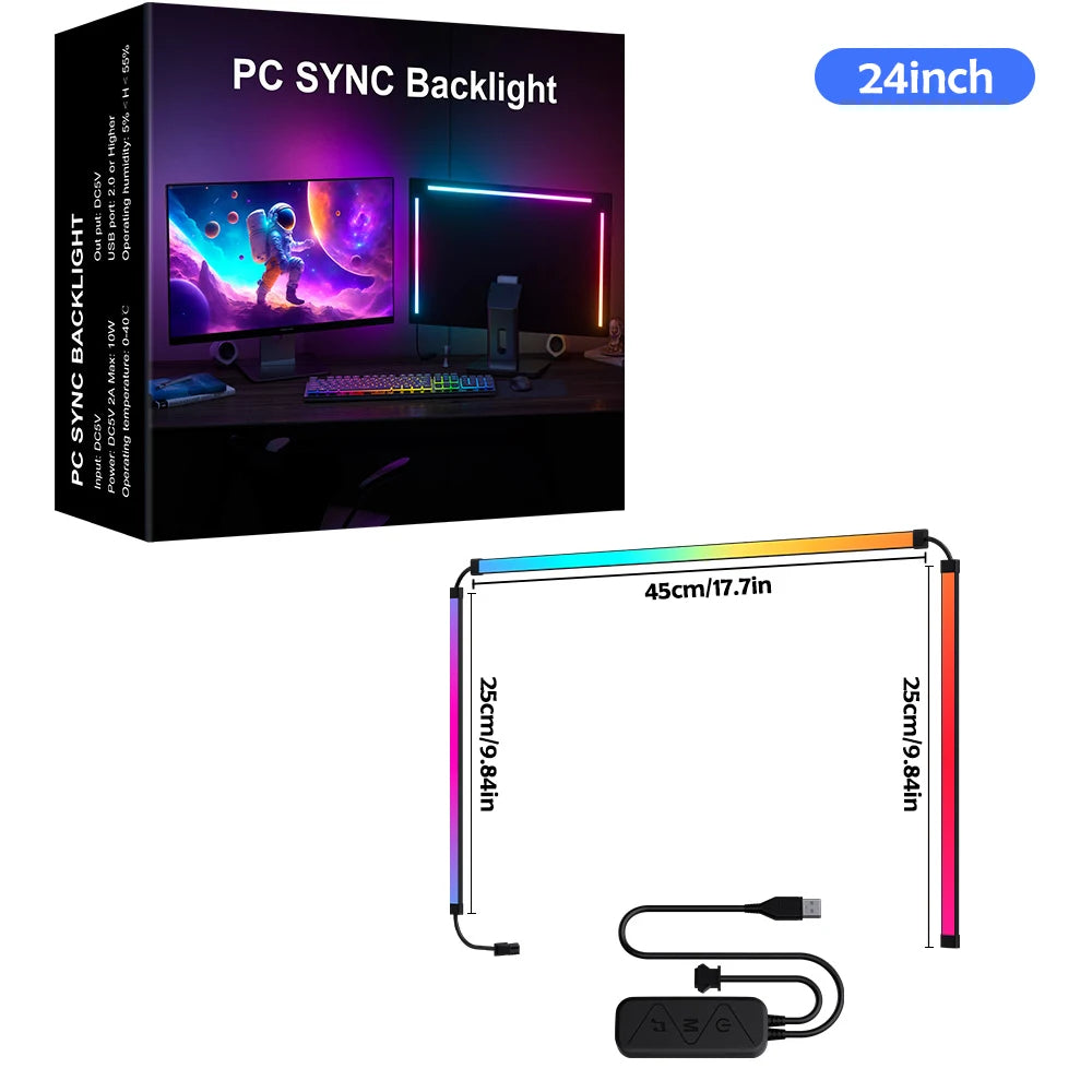 Fita LED RGB para Monitor — Iluminação Inteligente para o Teu Setup