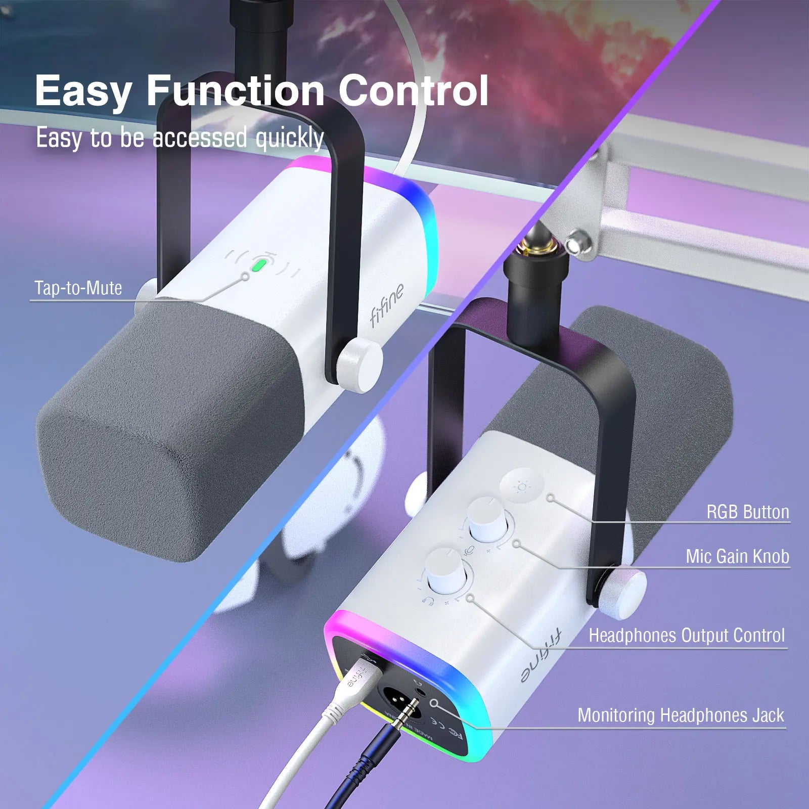 🎙️ FIFINE AM8TW – O Microfone Gaming/Streaming Perfeito! 🎙️