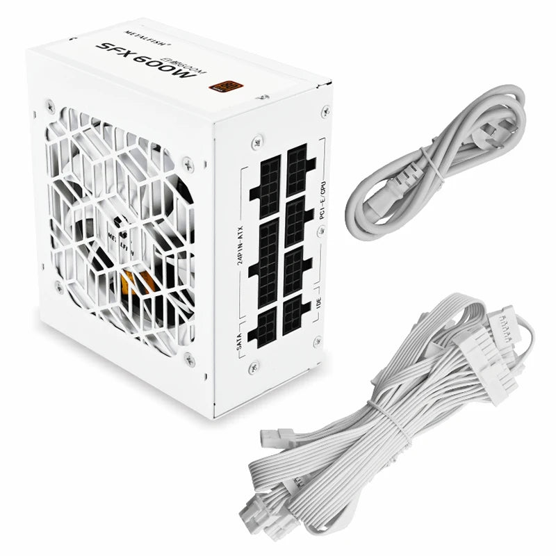 ⚡ METALFISH SFX 600W – Fonte Full Modular 80 Plus Bronze | White Edition ⚡