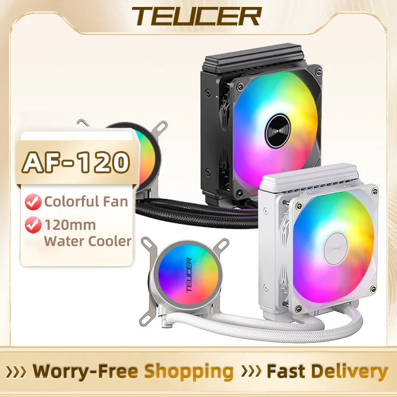 Water Cooler TEUCER AF-120 💧⚡ | Performance, Silêncio e RGB para o Seu Processador