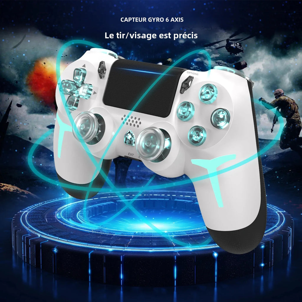 🎮 GAMINJA P412 — Wireless RGB Controller for PS4 / PS3 / PC 🎮