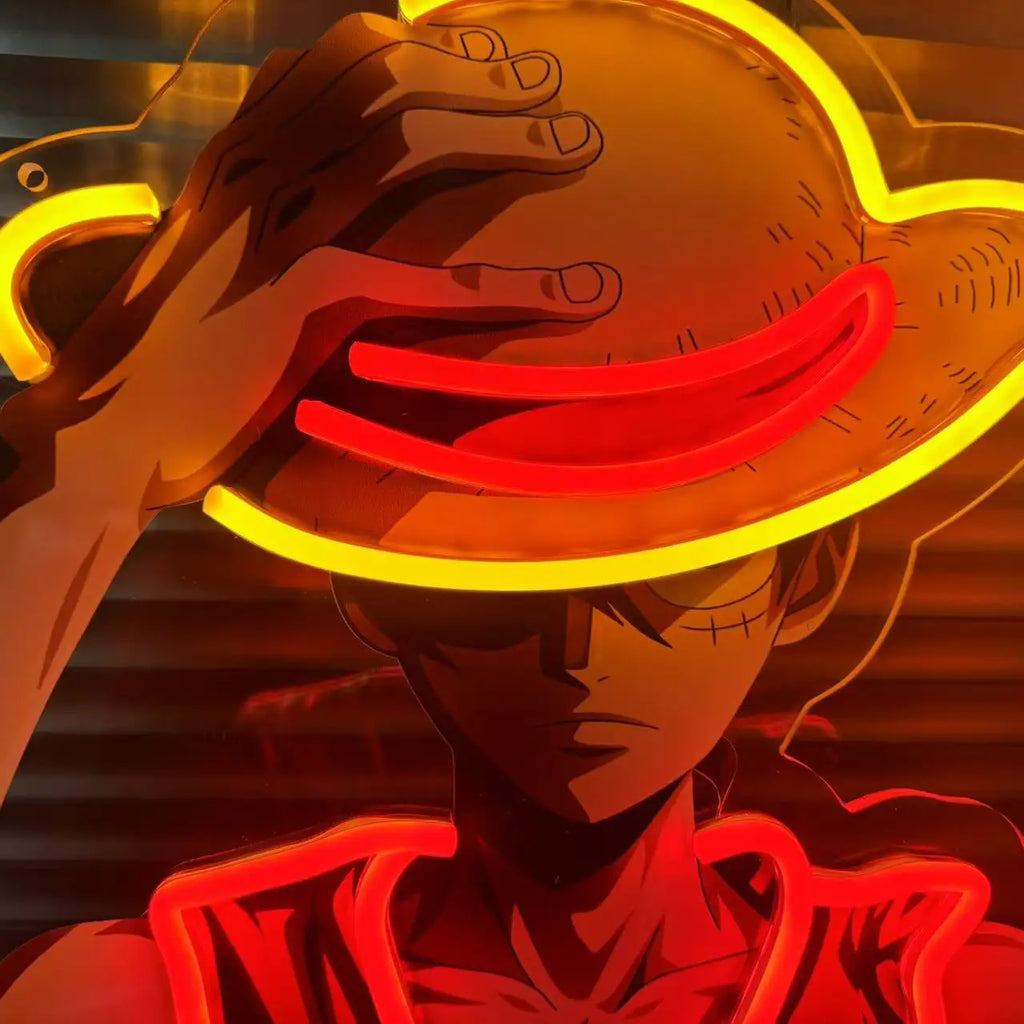 Néon LED ONE PIECE – Luffy | Decoração Gaming