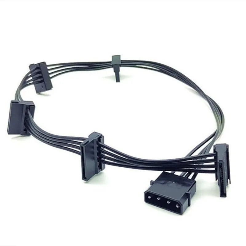 CABO ADAPTADOR MOLEX PARA 5 SATA – MAIS ENERGIA E ORGANIZAÇÃO PARA SEU PC!