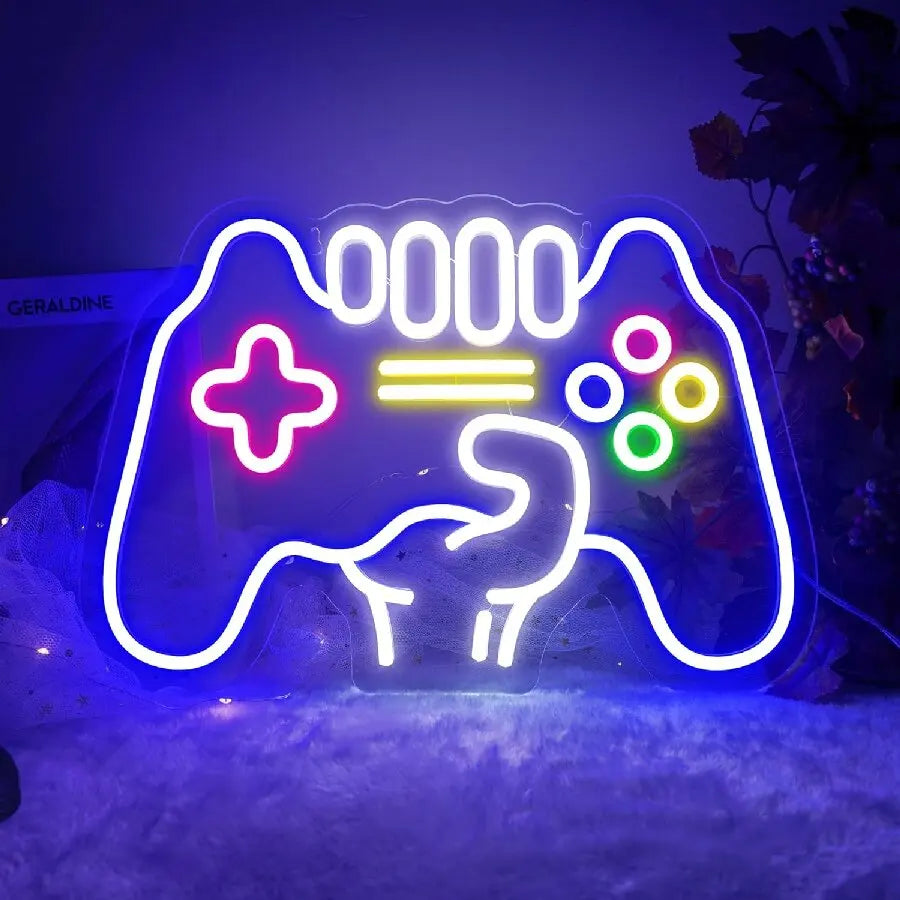 Neon LED em formato de Gamepad