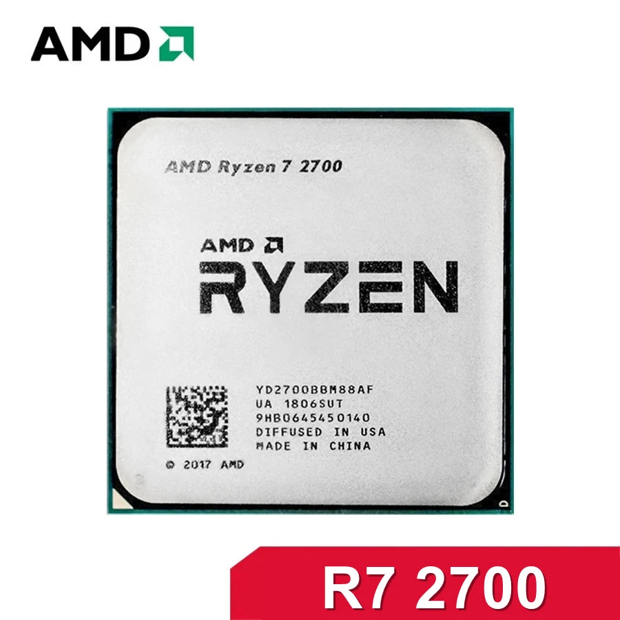 Processador AMD Ryzen 7 2700 – 8 Núcleos, 16 Threads, Socket AM4