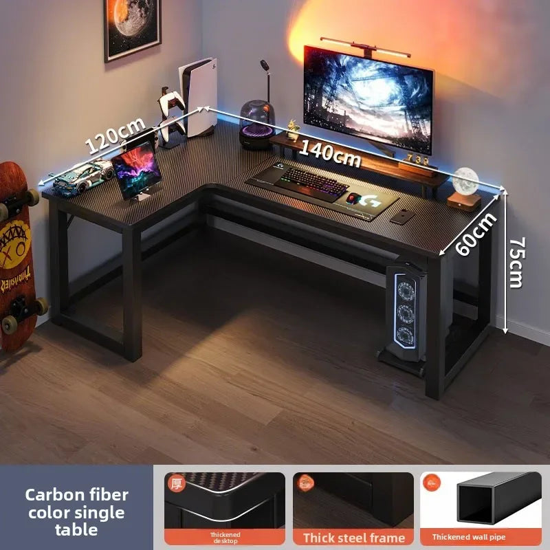 Mesa de Computador em L RK126 – Moderna, Resistente e Perfeita para Home Office & Gamer