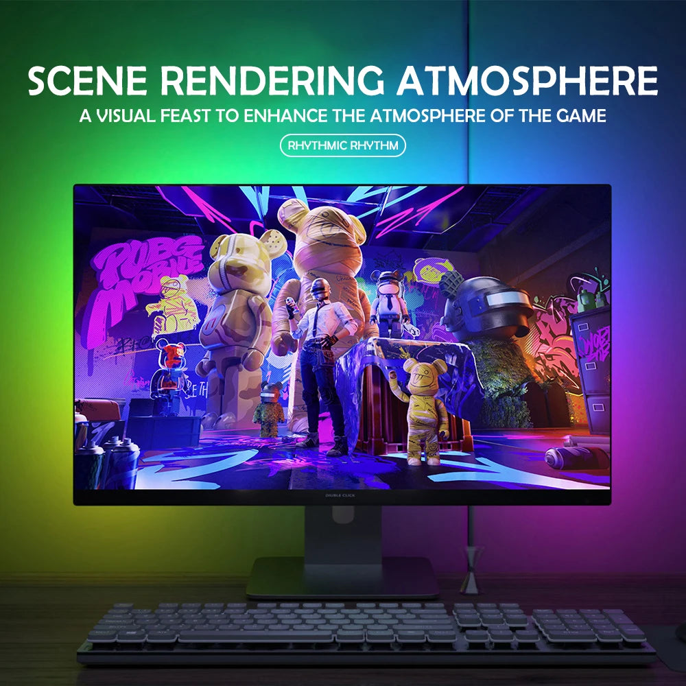 Fita LED RGB para Monitor — Iluminação Inteligente para o Teu Setup