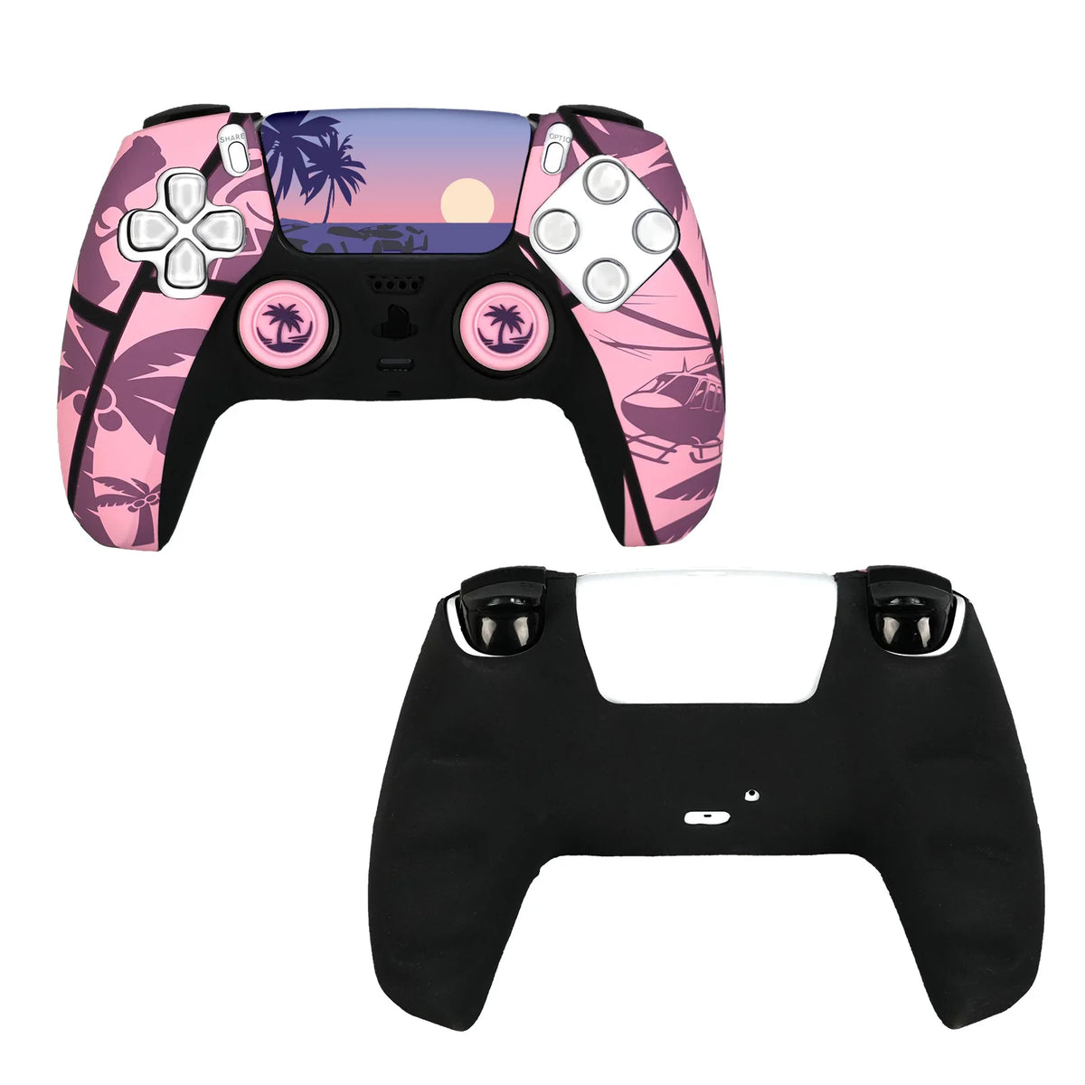 Capa Silicone para Comando PS5 + 2 Thumb Grips